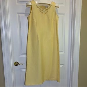 Emma James Yellow Sleeveless Dress Size 10
